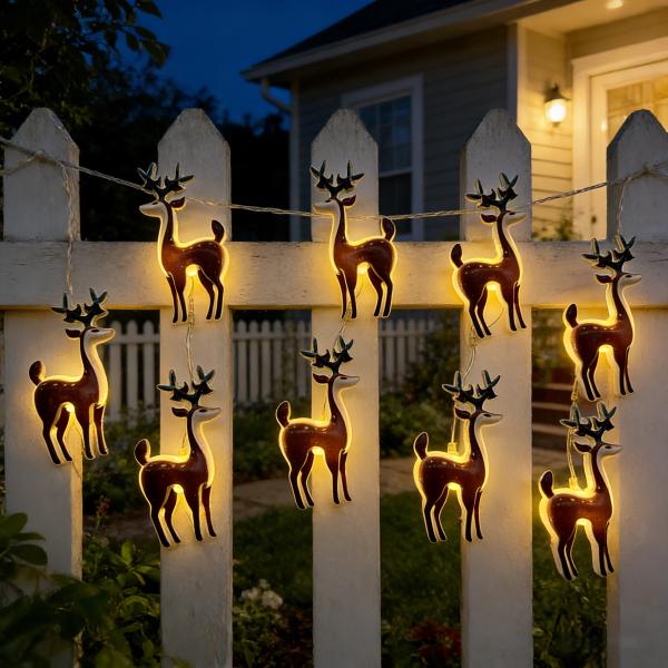 Battery Operated LED String Lights with Warm White Light, Low Power Consumption, and IP65 Waterproof for Indoor Outdoor Decor