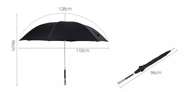 Luxury Walking Umbrellas 110cm Diameter Gentleman's Straight Umbrella For Men
