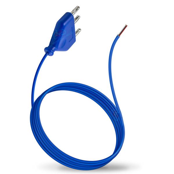 Medical Consumable Disposable ESU Pencil Cable Blue PVC For Electrosurgical Pencil