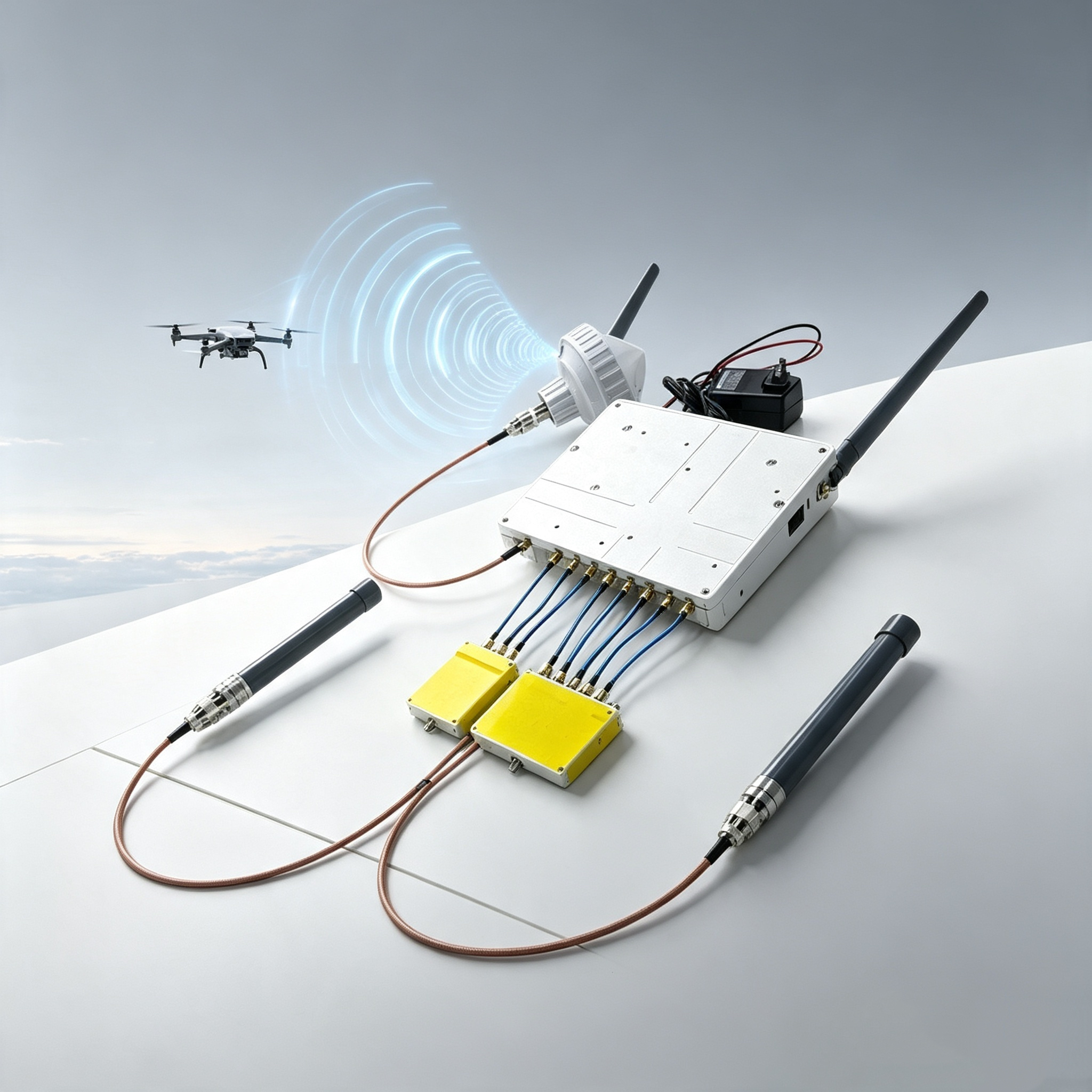 4 Channel Lightweight BDS GPS GLONASS Galileo Navigation Spoofing Signal Source