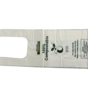 PBAT PLA Amido de milho Biodegradável Sacos de compras de tamanho personalizado