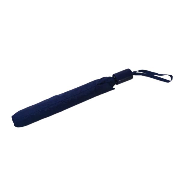 Blue Promotional 19 Inch Small Folding Umbrella Light Weight With Plastic Handle