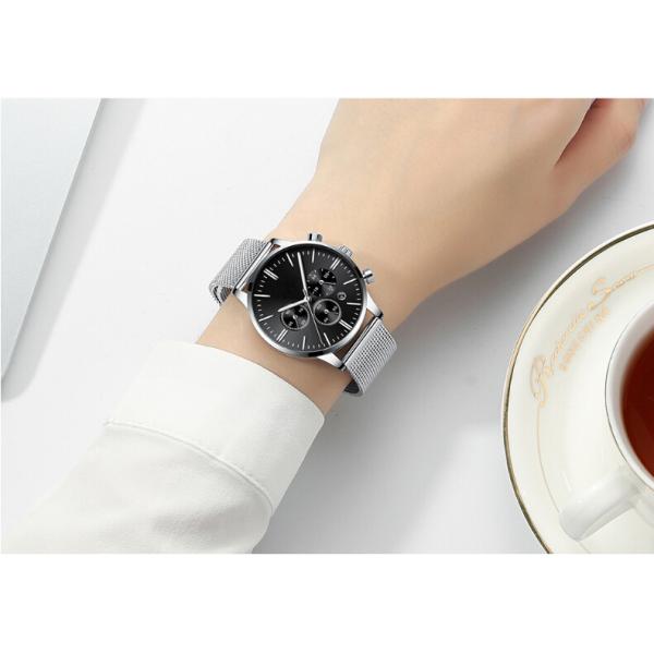 Дозоры ОЭМ кварца людей дозора хронографа диапазона сетки нержавеющей стали роскошные