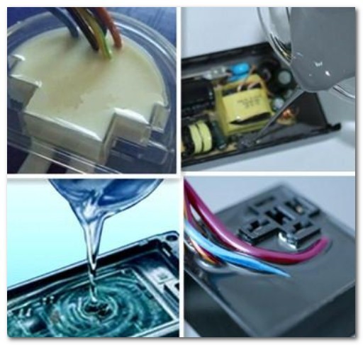 Берег d компонента 85 клея TIS680-28A/B 2 серого силикона 2.8W/M-K термальный пр