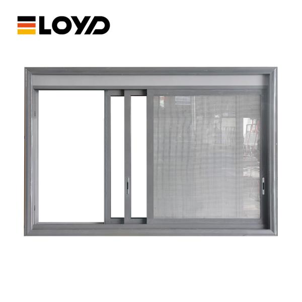 Ventana corrediza de aluminio segura para niños con diseño anticaída