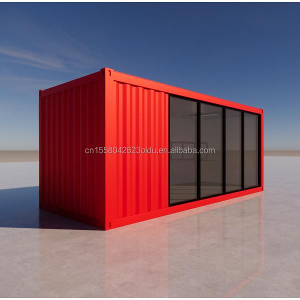 Hotel 20 Ft Foldable Container House Studio 2 Floor Prefab Folding Container Office made of Galvanized Steel Bending 180g