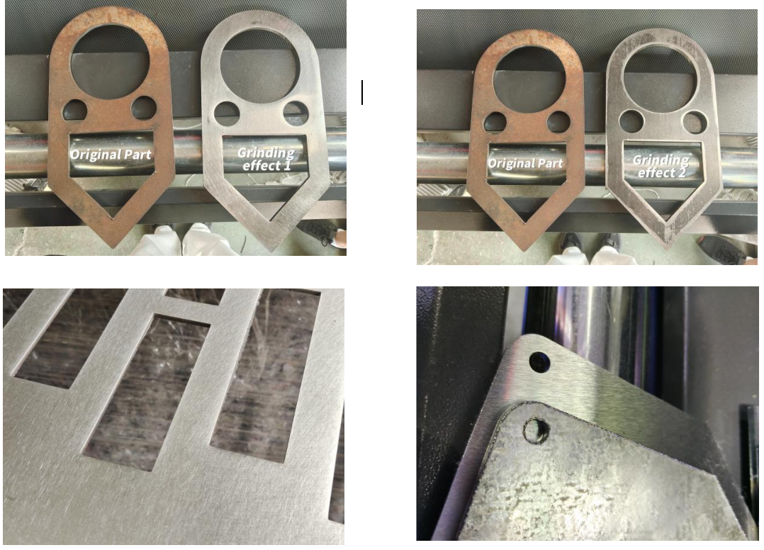 Steel workpieces metal works automatic sanding deburring polishing machine