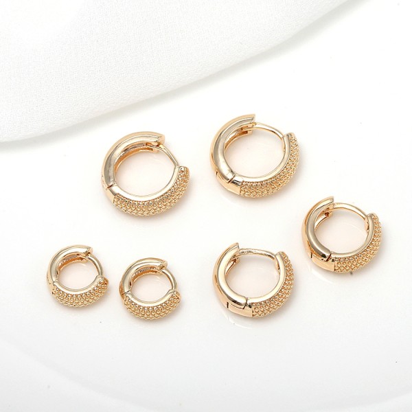 New Design  14K Gold Plated Hoop Earrings