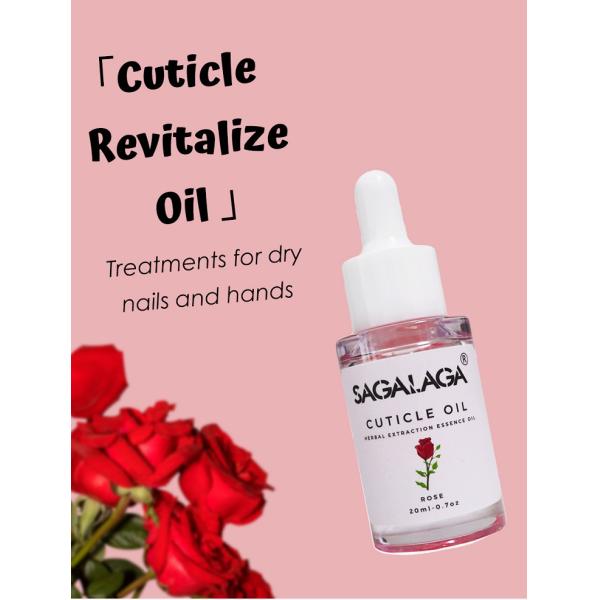 Nail Care Custom Logo Cuticle Oil 20ml Dropper Bottle with Organic Jojoba Oil Flower Scent and Vitamin E
