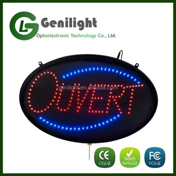 High Brightness Neon LED Sign Display for Sushi Oval or Customized Shape