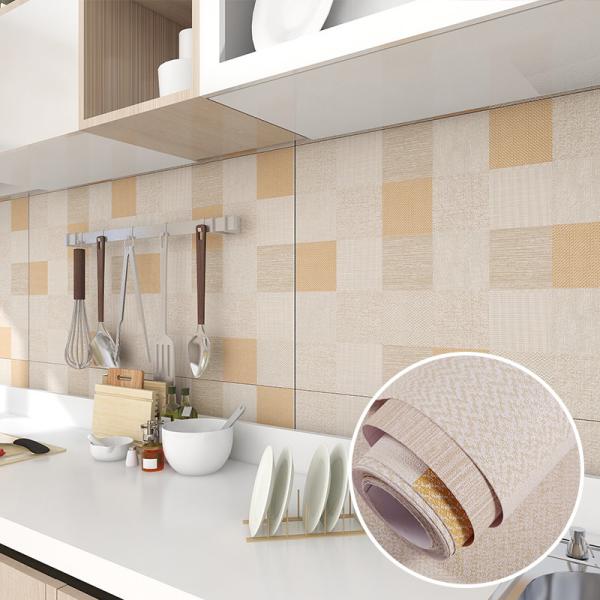 Vinyl Wallpapers Kitchen Brick PVC Wallpaper Bedroom Wall paper Oil proof 3D Wall Sticker