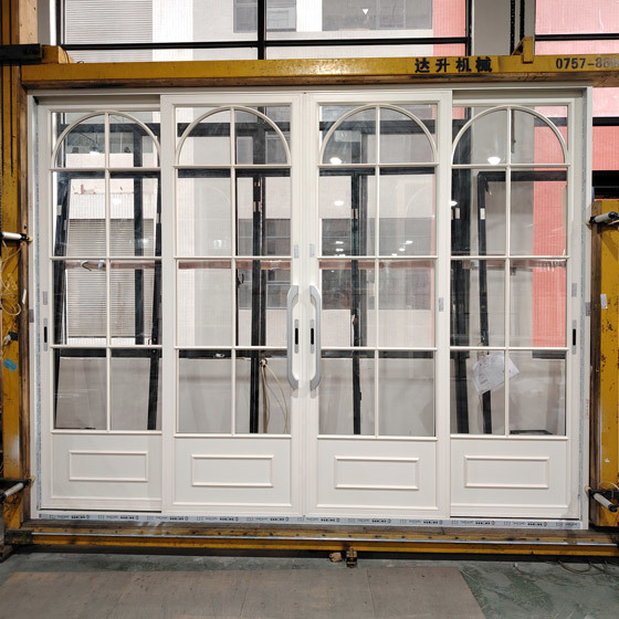 Wide Span Aluminium French Doors Aluminum Patio Sliding Door Heavy Duty Construction