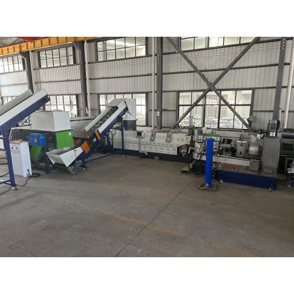 Extrusora de tornillo único vertical Máquina de reciclaje de bolsas tejidas de PP personalizada 250 kg/hora