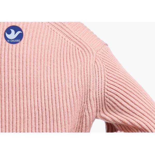 Winter Acrylic Wool Thick Womens Knit Pullover Sweater Drop Shoulder Jumper