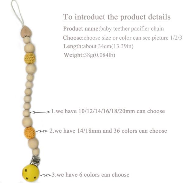 DIY Ornament Baby Molar Teether Accessories Color Crochet Bear Baby Molar Bracelet Stall Toy