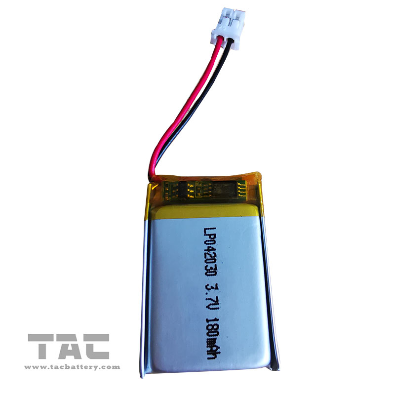 Батарея Lipo литий-ионных аккумуляторов полимера LP042030 3.7V 180mAh перезаряжаемые