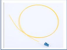 Lightweight Fiber Optic Pigtail Single Mode Simplex SC APC Fiber Pigtails