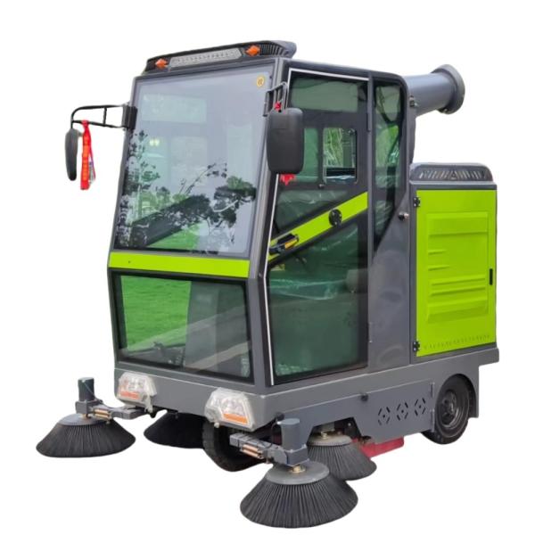 Pure Electric Industrial Street Outdoor Multi Functional Cleaning Machine Ride On Road Smart Sweeper
