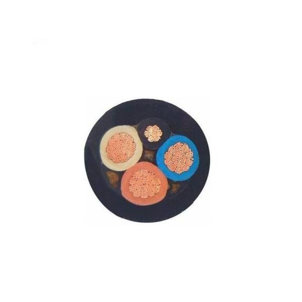 3 Core 1mm Rubber Insulation Copper Flexible Cable , Submersible Pump Cable