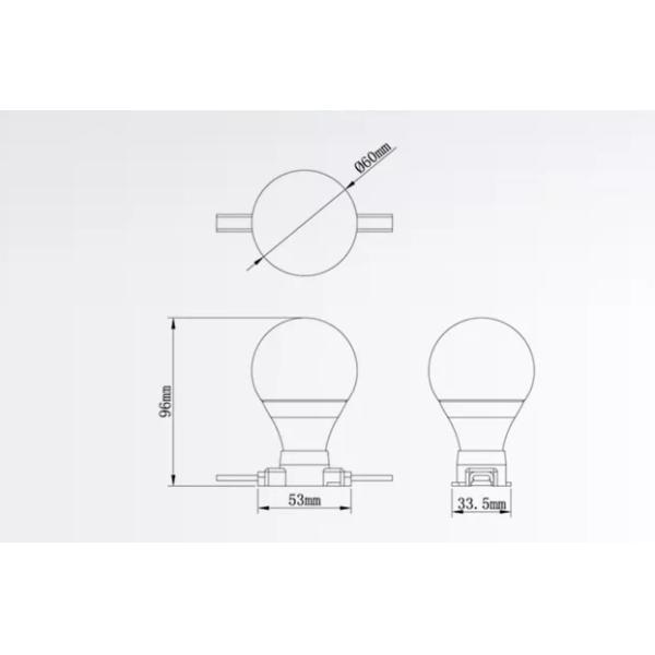 На открытом воздухе шарики пиксела СИД полного цвета 3D шарика IP67 СИД пиксела Deco DMX рождества