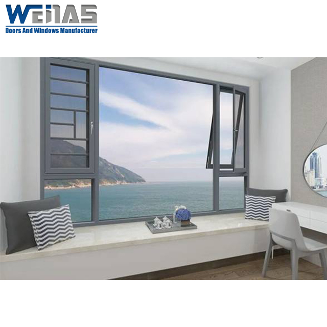 Aluminum Alloy Thermal Insulation Heat Retaining Windows Double Glass Swing Or Sliding Windows