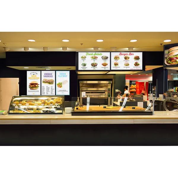 Кафа доски меню 43 цифров дюйма дисплей шатона коммерчески автомобильного узкий