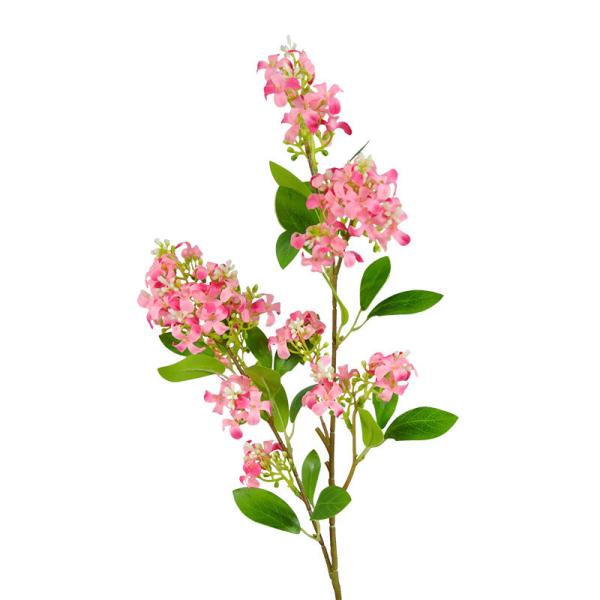 Thousand Miles Fragrance Single Branch Golden Osmanthus Simulated Flower High Quality Lilac Flower Living Room Desktop Silk Flower Arrangement Decoration