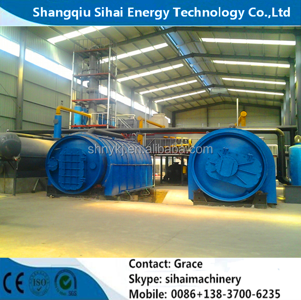 Проектировать 380В Shangqiu шины переработки линии с прямым нагревом для пиролиза масла