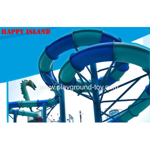 Fiberglass Big Water Slide Water Amusement Park For Amusement Park