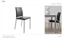 Uso en interiores sillas de comedor de cuero con estilo resistentes a la suciedad