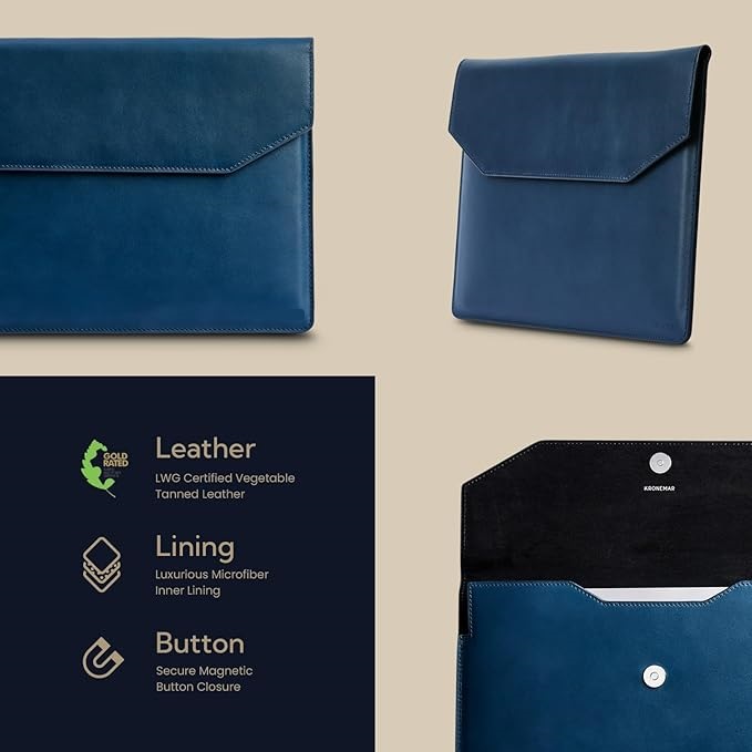 Premium PU Leather Laptop Sleeve Case Slim Compatible for Laptop Stylish Design Custom Logo Wholesale OEM/ODM/Private Label