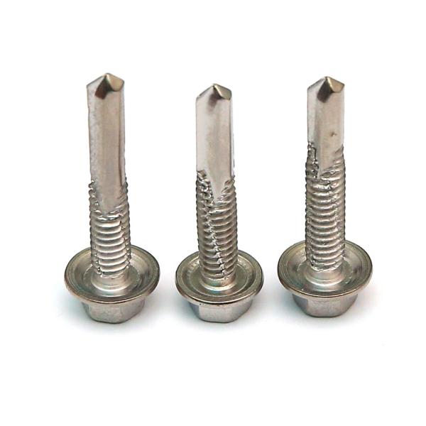 SUS SS 550 YUS-550 Hex Flange Head Self Drilling Screw For Steel Beam Neoprene Washer Screws