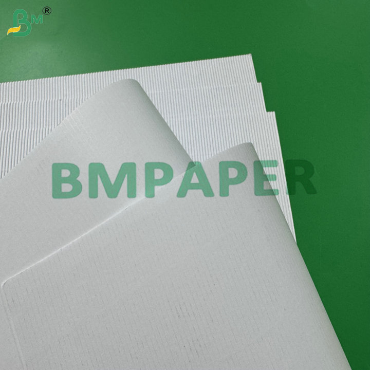 Smooth White & Black Surface Premium E Flute / F Flute 120/120g Corrugated Board for Luxury Packaging POP Displays Die-Cut Boxes