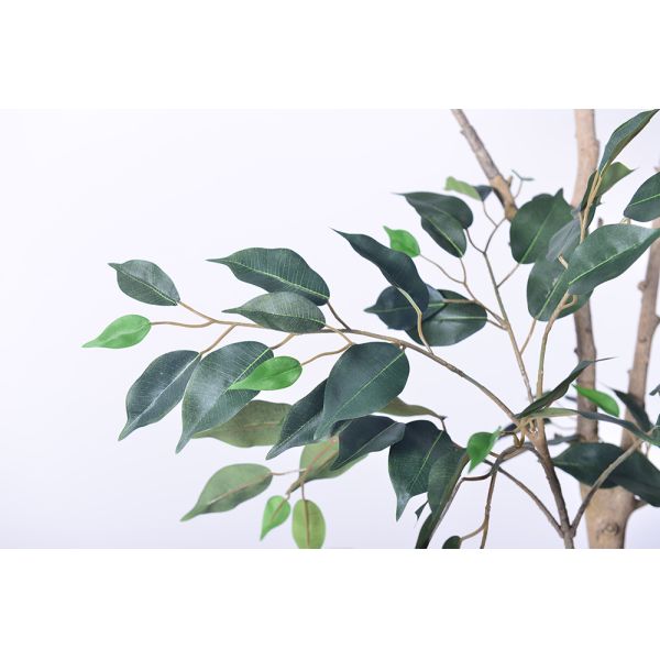 Indoor/Outdoor UV Protected Artificial Plants Banyan Tree High-Fidelity PE Decorative Art High-Low Leaves for Easter Home Decor