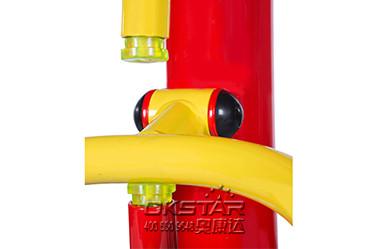 China top manufacturer of good quality galvanized outdoor fitness trainer-outdoor back stretching device
