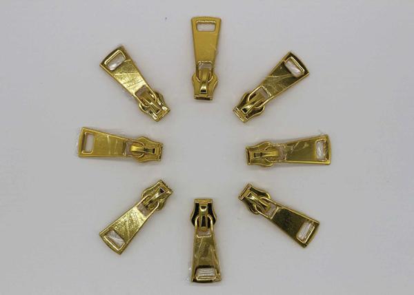 Clothing / Handbag / Hat Unique Zipper Pulls , Fix Brass Zipper Pulls Anti - Oxidant