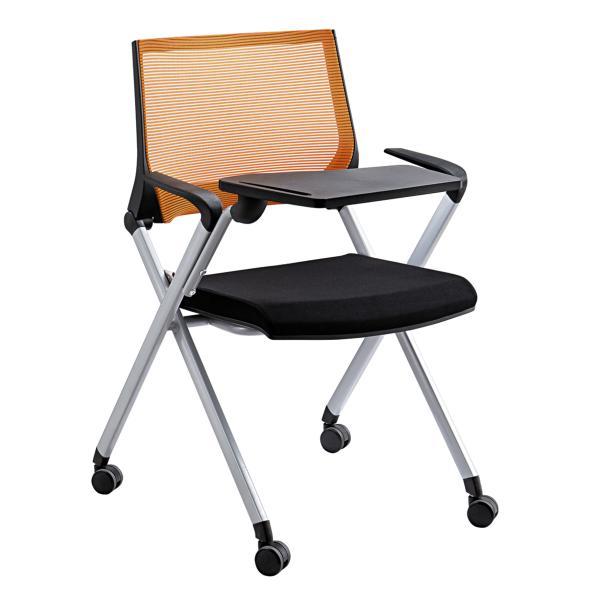Convenient Office Training Chairs With Tables Split Back Most Comfortable