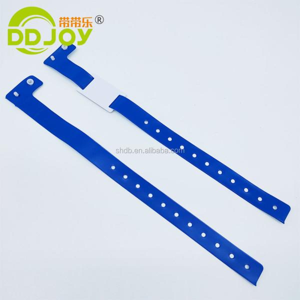 Custom Logo Bracelets L Shape PVC Vinyl Material Writable Smart RFID Chip Wristband