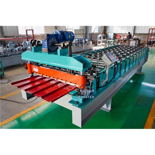 “1000 Trapezoidal Roof Panel Roll Forming Machine Metal Roofing Sheet Making Machine For Iraq Construction”