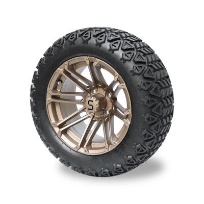 14 as bordas de bronze e o 22x10-14 cansam combinado para o golfe Carts/ATV, 4 dobras sem câmara de ar