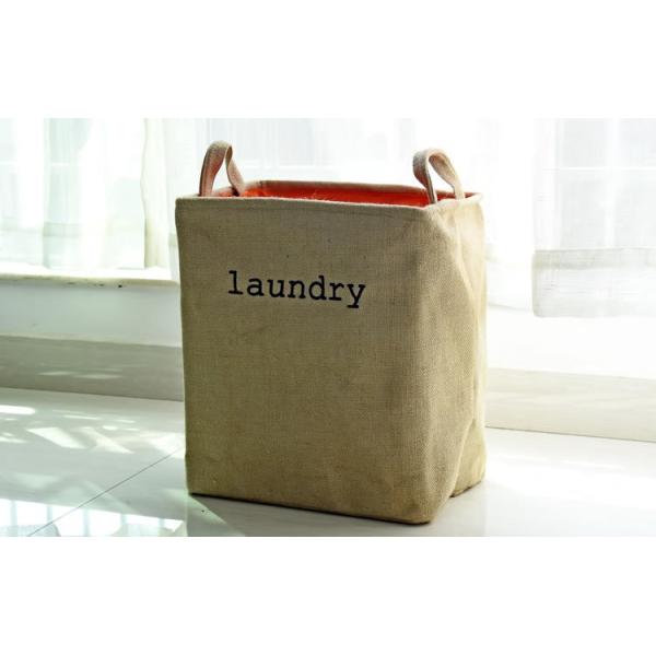 Корзина одежд корзины прачечной водоустойчивого джута складная грязная для упаковки