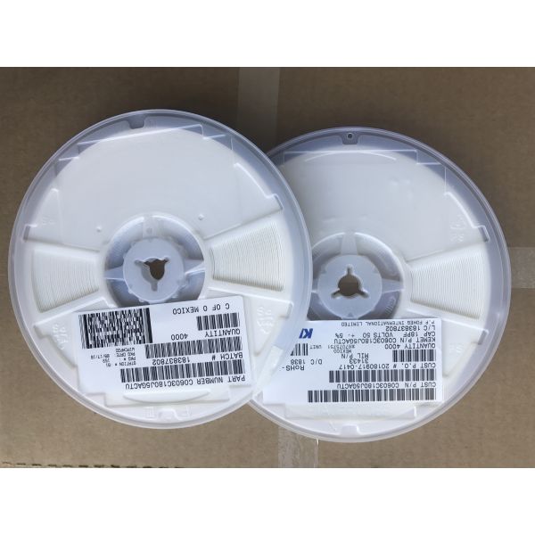 C0603C180J5GACTU 18pF Ceramic Capacitor 50V Rating C0G Dielectric 0603 Case ±5% Tolerance Ultra-Stable Low Loss Ideal for High-Frequency & RF Circuits