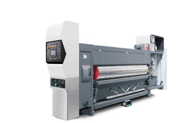 Lead Edge Vacuum Transfer 4 Color Printer Slotter Die Cutter Vibrator Stacker Simple Operation