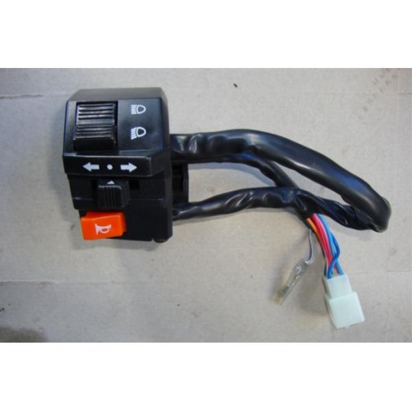 Russia Motorcycle Handlebar Toggle Switch , Black 7/8 Inch Handlebar Mounted Switch