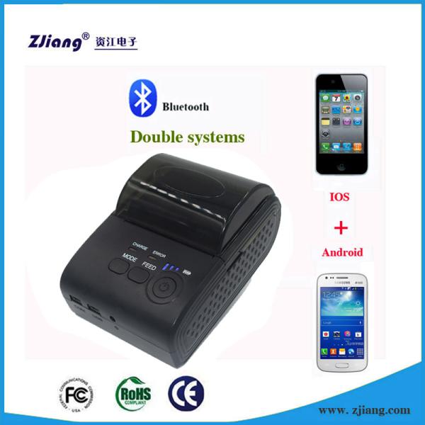 OEM Wireless Portable Printer Mobile , 58mm Bluetooth Receipt Printer