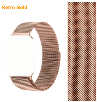 O bracelete de aço inoxidável milanês de prata da correia de relógio do laço para esportes de Apple olha WBCS20191123