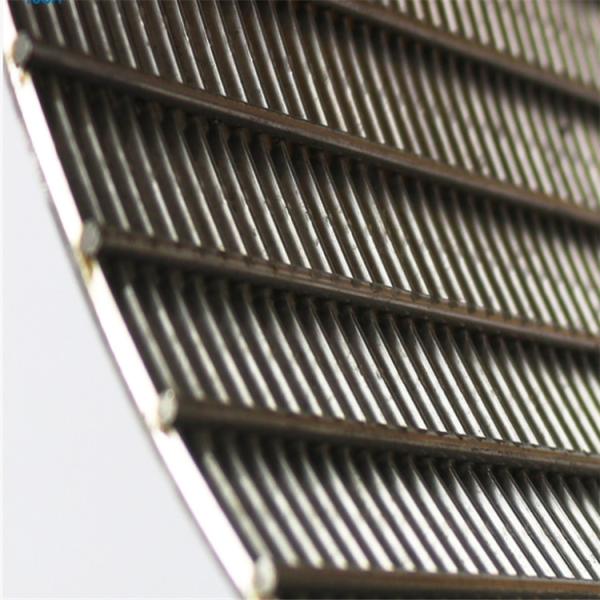 GV 2.3mm Rod Wedge Wire Screen Filter de Mesh Johnson de aço inoxidável