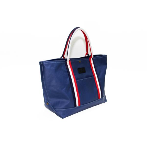 Nylon Polyester Washable Tote Bags Deep Blue Reusable Tote Shopping Bags