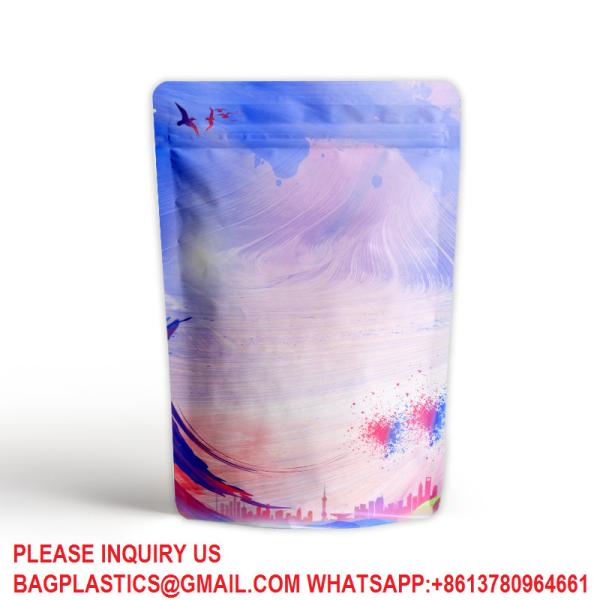 Opaque Foil Pouch Food Grade Bags For Long Shelf-Life Storage Resealable Standup Bags