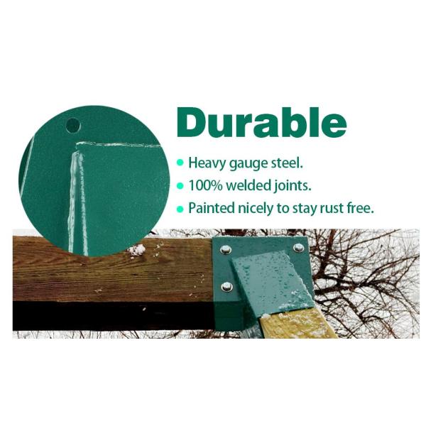 Зелёный свинг набор скобки тяжеловесная сталь А-рамка оборудование с деревянными винтами стиральные машины